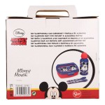 Set de Menaj pentru Copii Mickey Mouse Happy smiles 21 x 18 x 7 cm Roșu Albastru