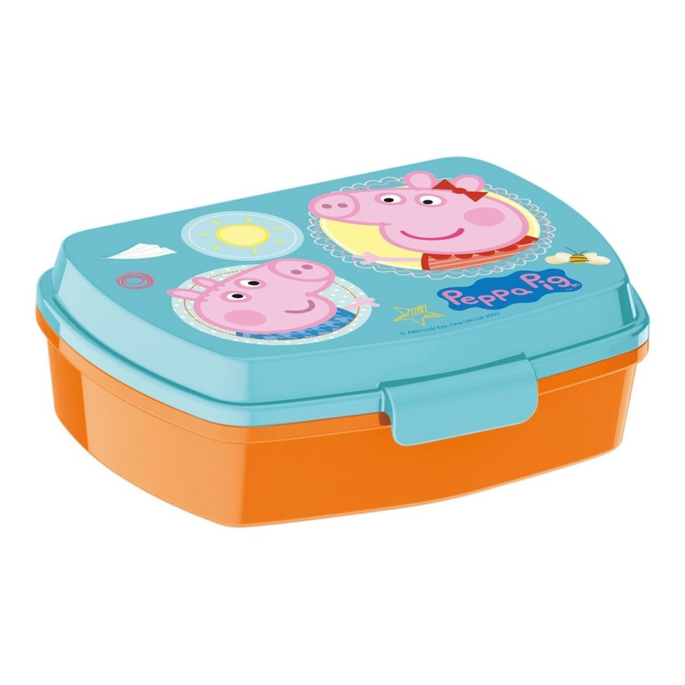 Cutie pentru Sandwich Peppa Pig Having fun Plastic Roz deschis (17 x 5.6 x 13.3 cm)