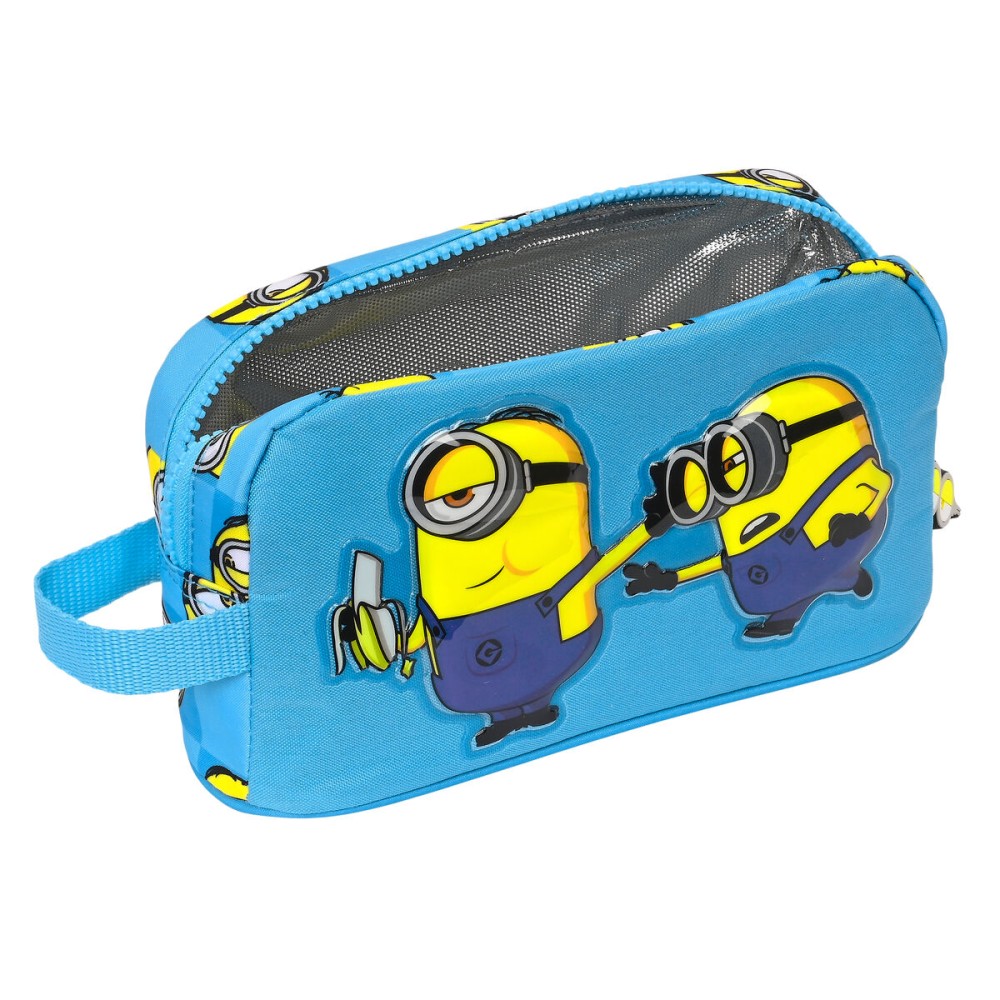 Geantă Termoizolantă pentru Gustări Minions Minionstatic Albastru (21.5 x 12 x 6.5 cm)