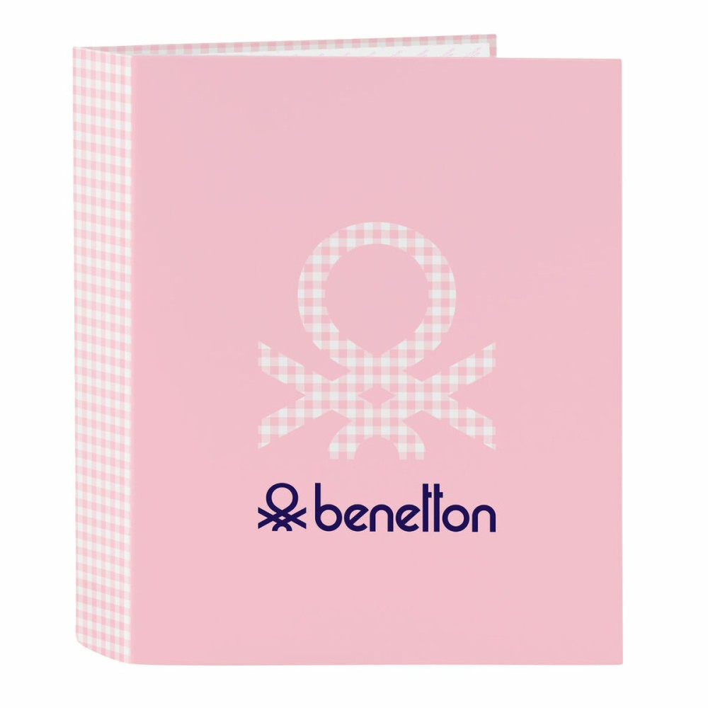 Biblioraft Benetton Vichy Roz A4 27 x 33 x 6 cm