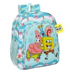 Ghiozdan Spongebob Stay positive Albastru Alb 32 x 38 x 12 cm