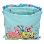 Geantă Rucsac cu Bretele Spongebob Stay positive Albastru Alb 26 x 34 x 1 cm