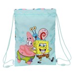 Geantă Rucsac cu Bretele Spongebob Stay positive Albastru Alb 26 x 34 x 1 cm