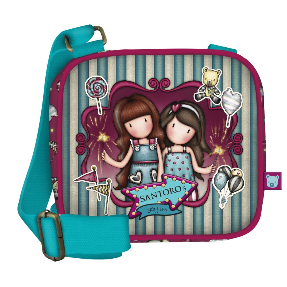 Geantă Bandulieră Gorjuss Fireworks Castaniu (16.5 x 15 x 6.5 cm)