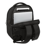 Rucsac pentru Laptop și Tabletă cu Ieșire USB Safta Business Negru (31 x 45 x 23 cm)