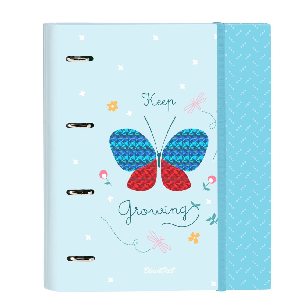Biblioraft BlackFit8 Mariposa A4 Albastru deschis (27 x 32 x 3.5 cm)