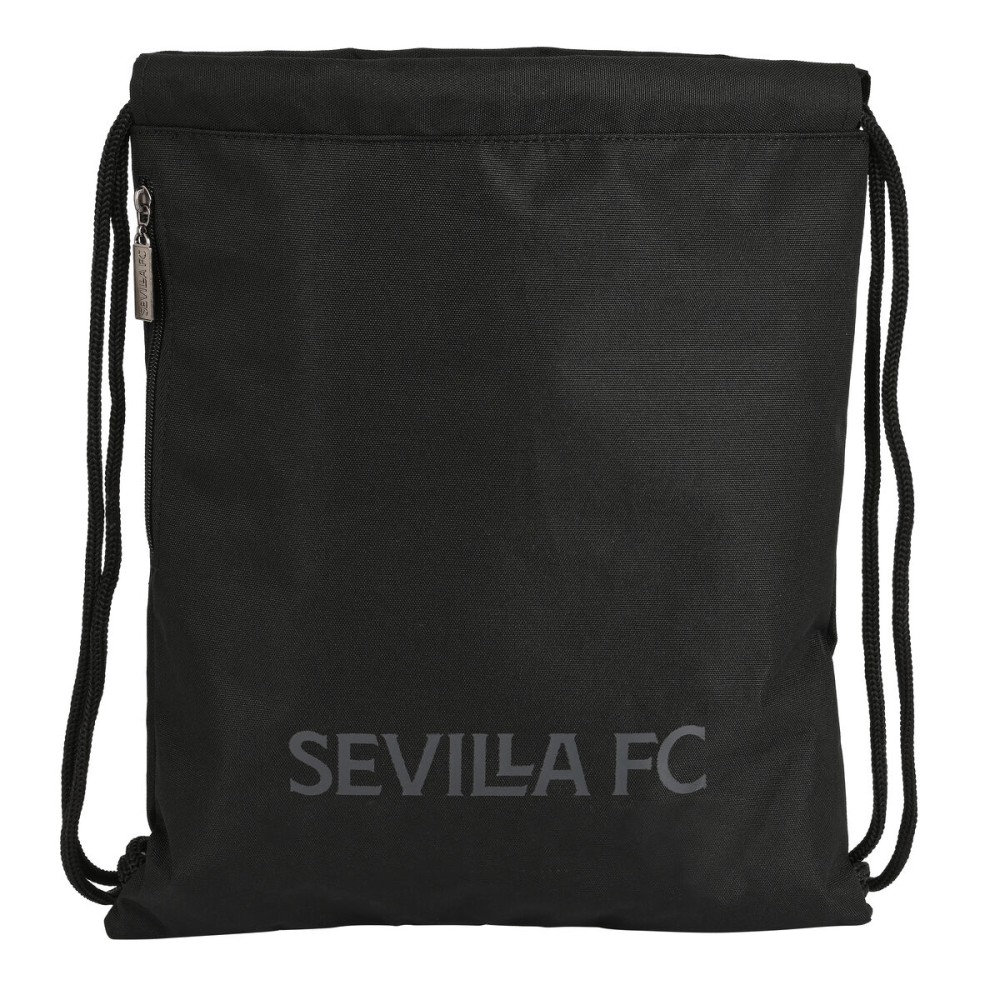 Geantă Rucsac cu Bretele Sevilla Fútbol Club Teen 35 x 40 x 1 cm Negru