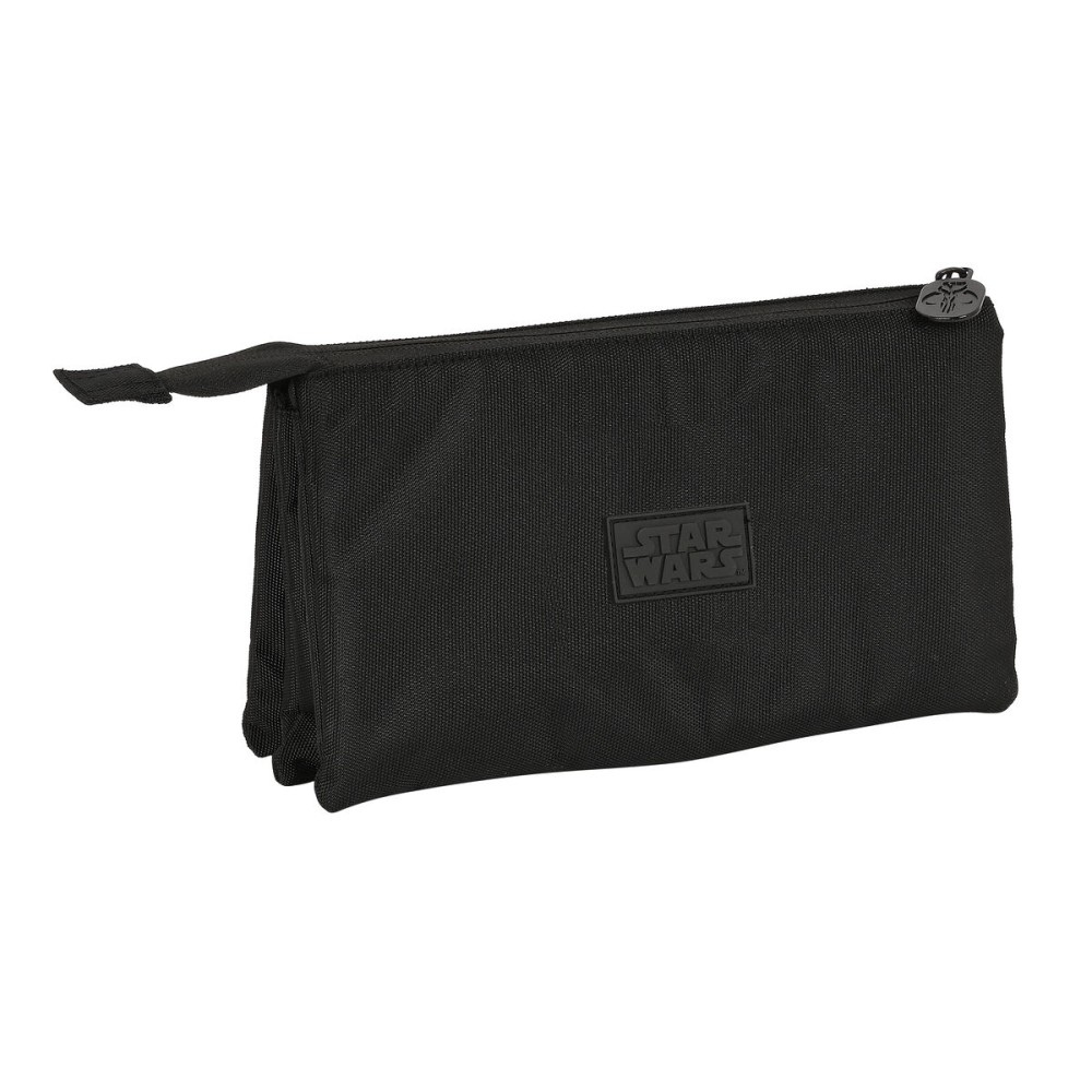 Penar triplu The Mandalorian Negru (22 x 12 x 3 cm)