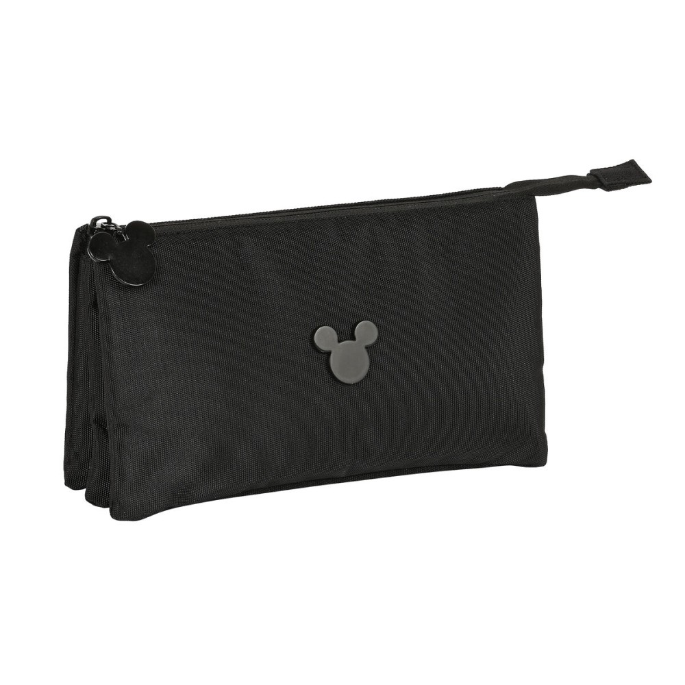 Penar triplu Mickey Mouse Clubhouse Premium Negru 22 x 12 x 3 cm