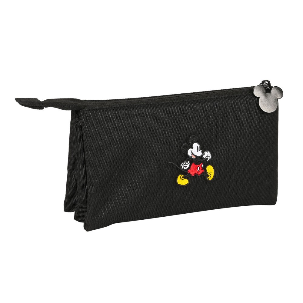 Penar triplu Mickey Mouse Clubhouse Premium Negru 22 x 12 x 3 cm