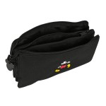 Penar triplu Mickey Mouse Clubhouse Premium Negru 22 x 12 x 3 cm