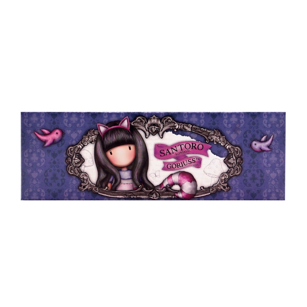 Geantă Universală Gorjuss Cheshire cat Cutie Mov (20.2 x 4 x 7 cm)
