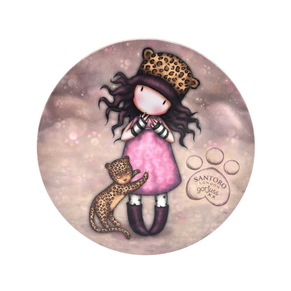 Cană cu Farfurie Gorjuss Purrrrrfect love Ceramică Suport pentru pahare Hrnek