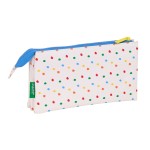 Penar triplu Benetton Topitos Alb (22 x 12 x 3 cm)