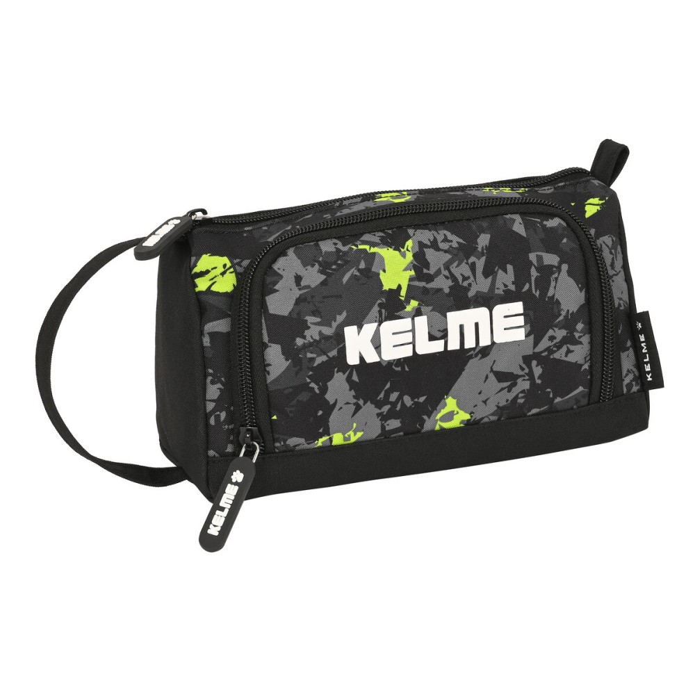Penar cu Accesorii Kelme Jungle Negru Gri Lămâie verde 20 x 11 x 8.5 cm (32 Piese)