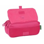 Penar triplu Benetton Raspberry 21,5 x 10 x 8 cm Fucsia