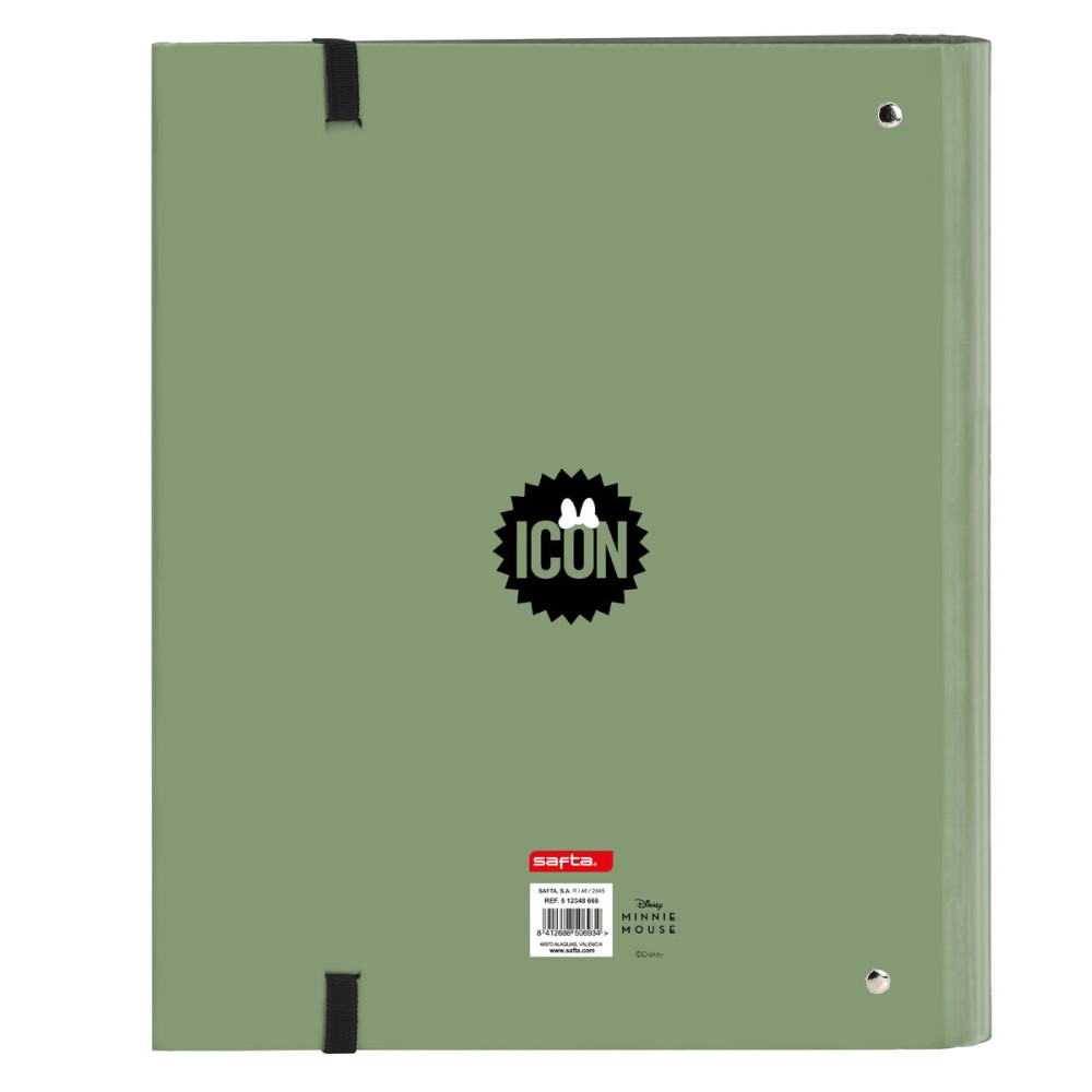 Biblioraft Minnie Mouse Mint shadow Verde militar (27 x 32 x 3.5 cm)