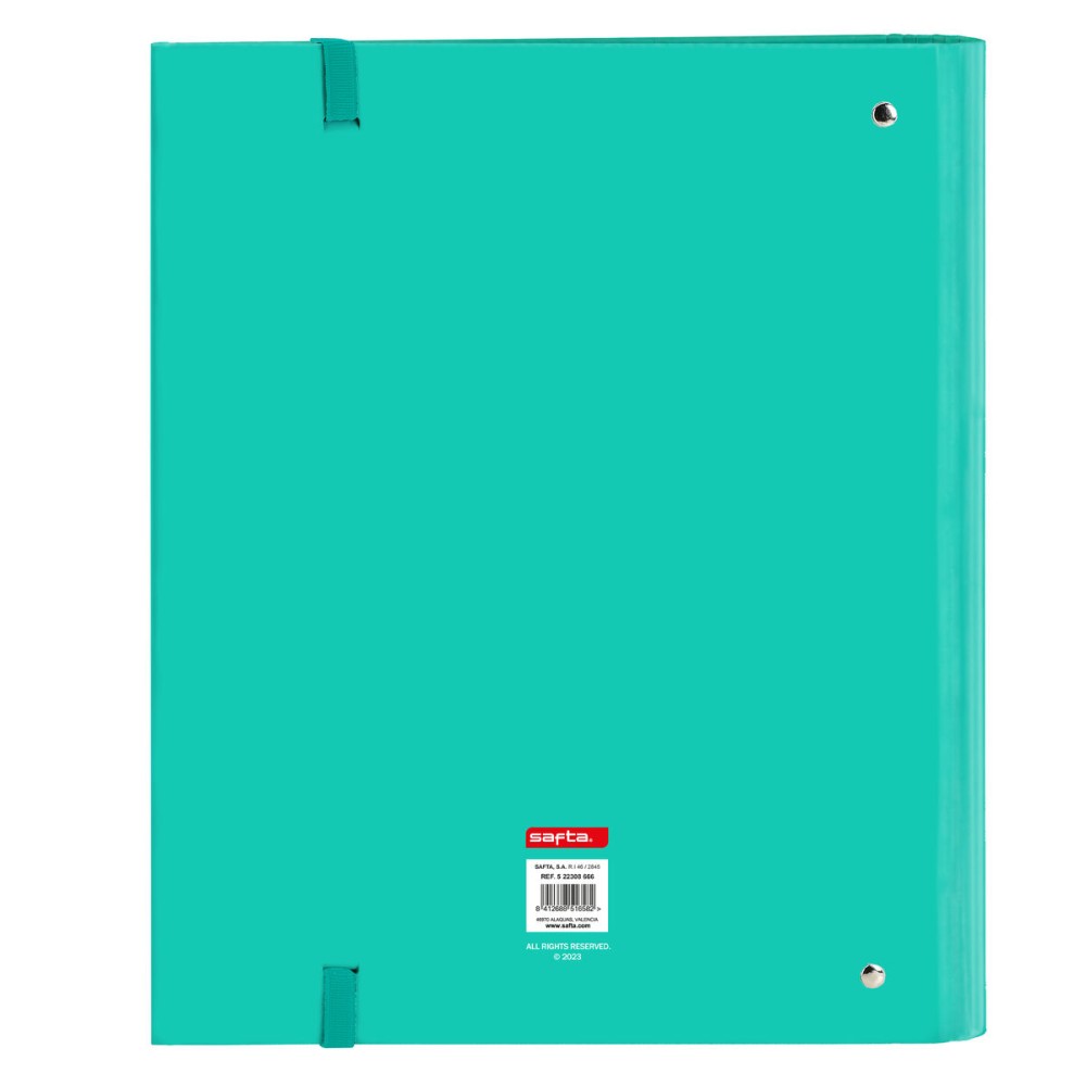 Biblioraft Safta Turquesa Turquoise (27 x 32 x 3.5 cm)