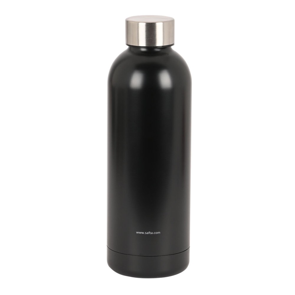Sticlă Termică din Oțel Inoxidabil Safta Black 500 ml Negru