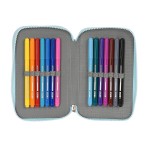 Creion dublu Moos Garden Turquoise 12.5 x 19.5 x 4 cm (28 Piese)