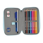 Creion dublu Moos Garden Turquoise 12.5 x 19.5 x 4 cm (28 Piese)