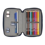 Creion dublu Munich Flash Bleumarin 12.5 x 19.5 x 4 cm (28 Piese)