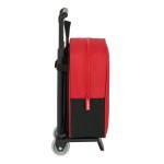 Ghiozdan cu Roți Sevilla Fútbol Club Negru Roșu 22 x 27 x 10 cm