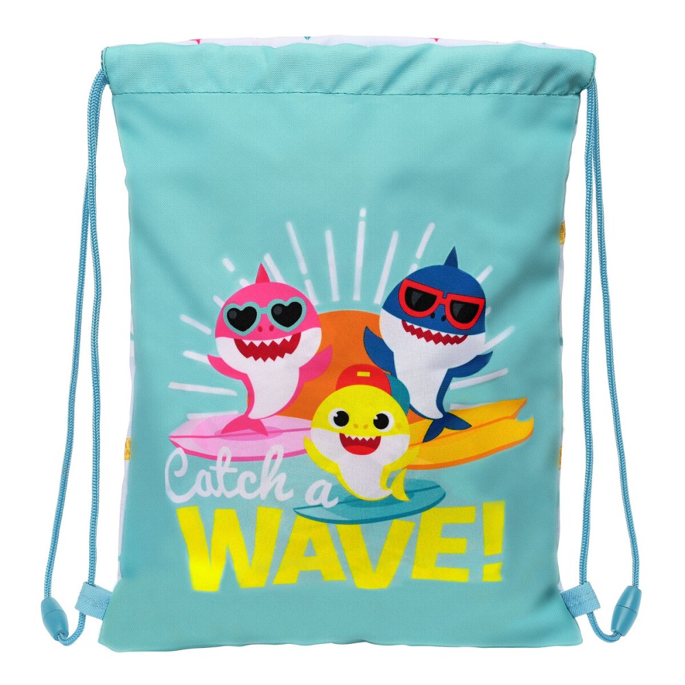 Geantă Rucsac cu Bretele Baby Shark Surfing Albastru Alb 26 x 34 x 1 cm