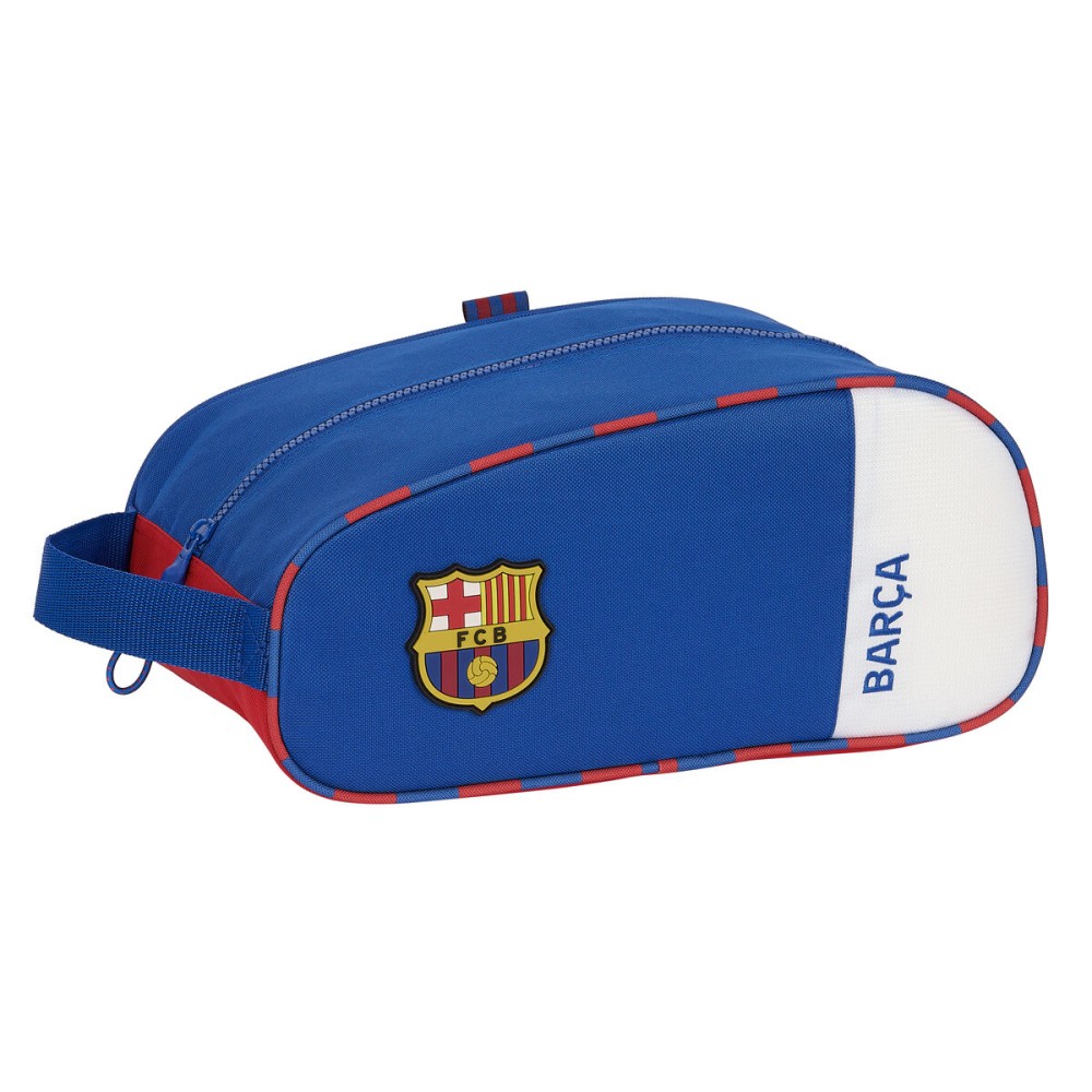 Geantă pentru Încălțăminte de Voiaj F.C. Barcelona Albastru Castaniu 34 x 15 x 18 cm
