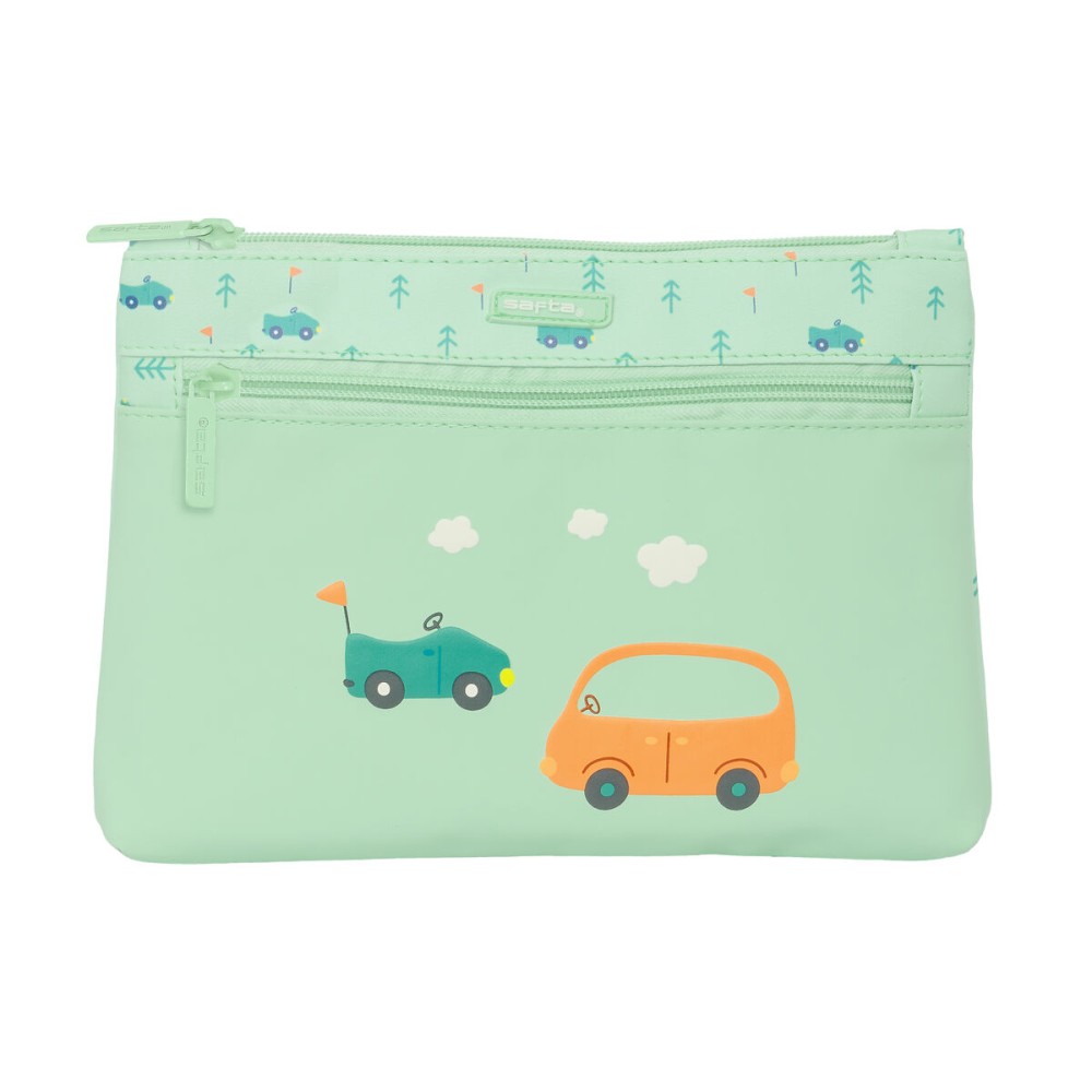 Penar Școlar Safta Coches Mașină Verde 23 x 16 x 3 cm