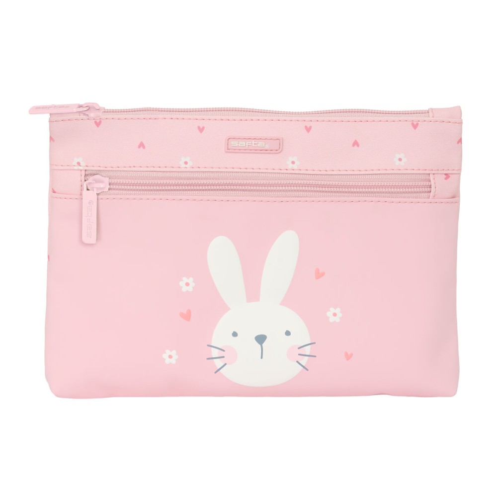 Penar Școlar Safta Bunny Iepure Roz 23 x 16 x 3 cm