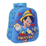 Rucsac pentru Copii 3D Clásicos Disney Pinochio Albastru 27 x 33 x 10 cm
