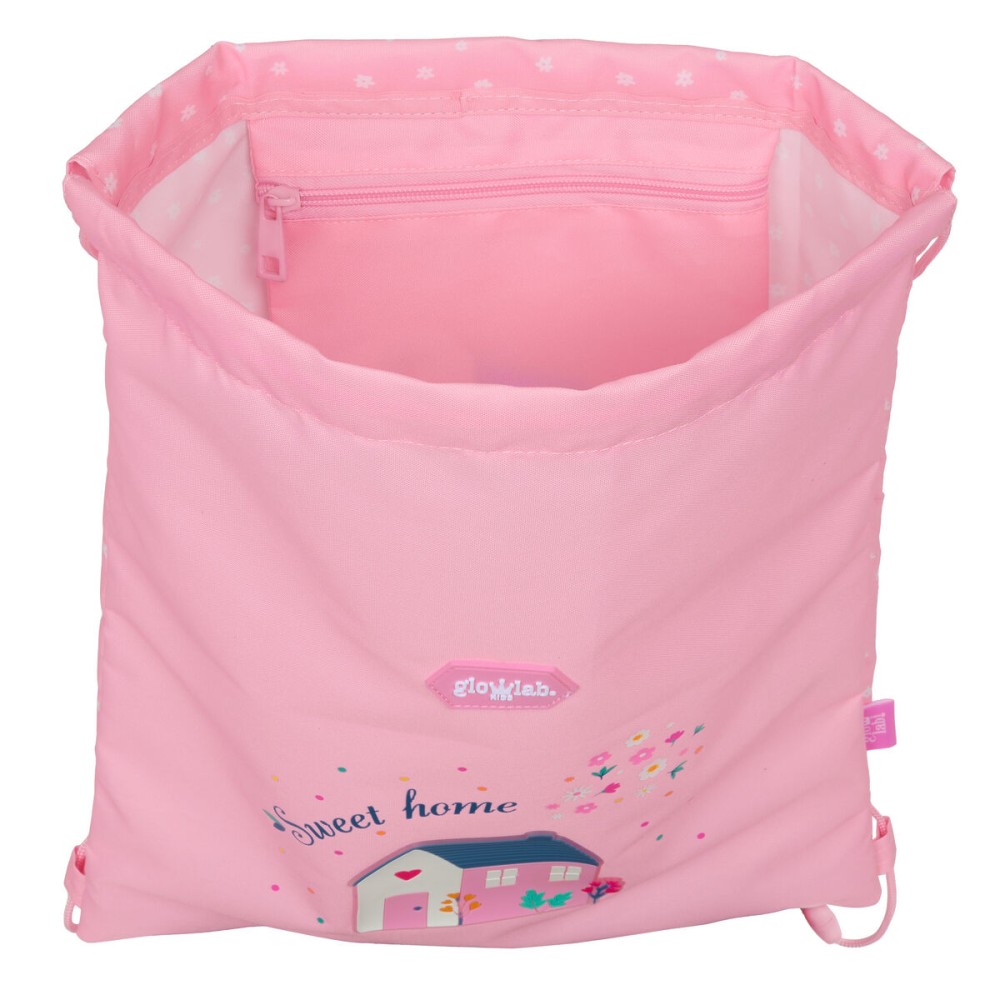 Geantă Rucsac cu Bretele Glow Lab Sweet home Roz 26 x 34 x 1 cm
