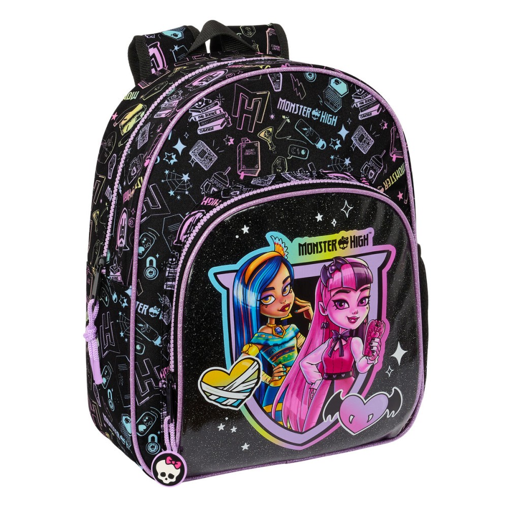 Rucsac pentru Copii Monster High Negru 28 x 34 x 10 cm