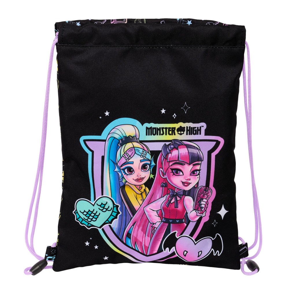 Geantă Rucsac cu Bretele Monster High Negru 26 x 34 x 1 cm