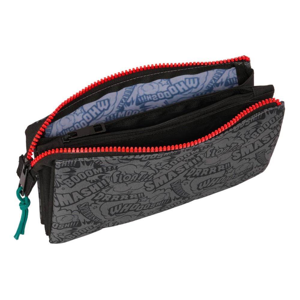 Penar Școlar My Hero Academia Negru 22 x 12 x 3 cm