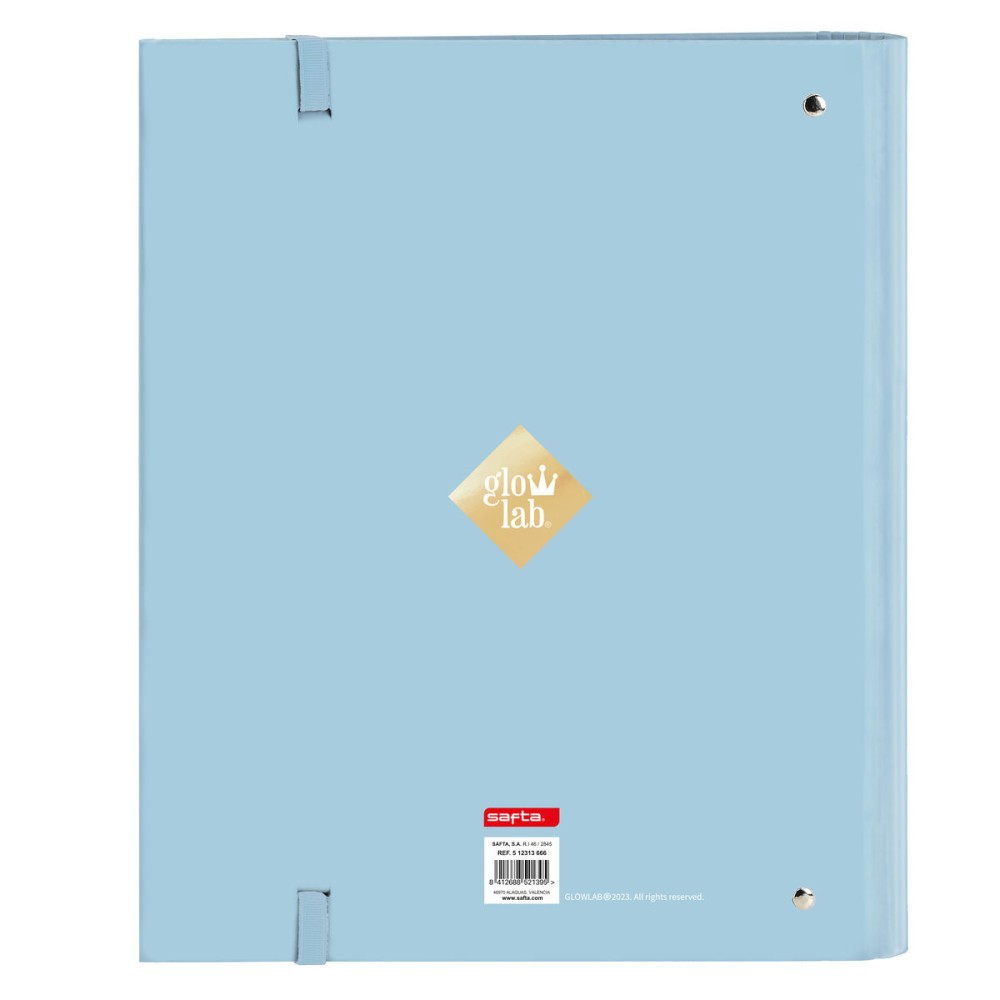 Biblioraft Glow Lab Cisnes Albastru 27 x 32 x 3.5 cm