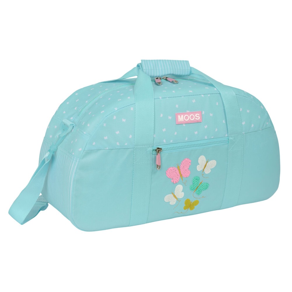 Geantă de Sport Moos Butterflies Albastru deschis 50 x 26 x 20 cm