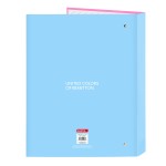 Biblioraft Benetton Spring Roz Albastru celest A4 26.5 x 33 x 4 cm