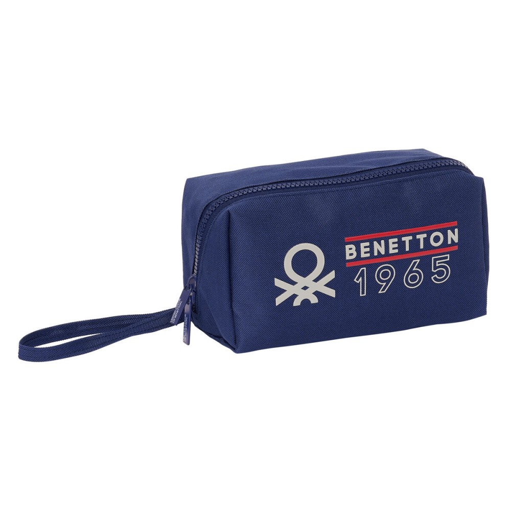 Penar Școlar Benetton Varsity Gri Bleumarin 22 x 10 x 10 cm