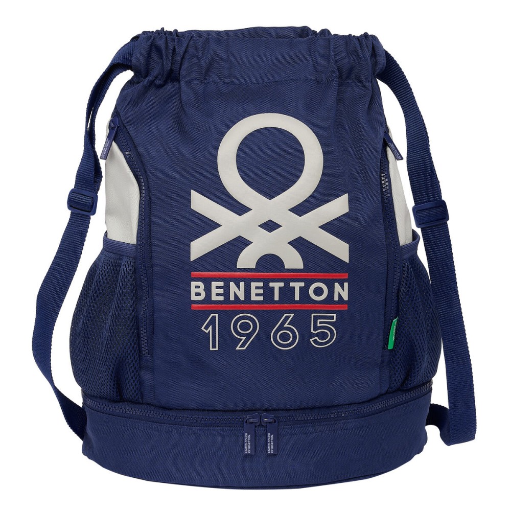 Geantă rucsac pentru copii Benetton Varsity Gri Bleumarin 35 x 40 x 1 cm
