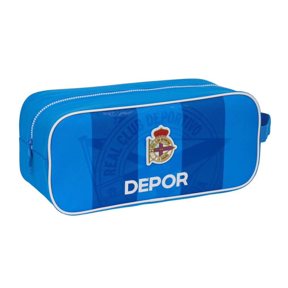 Geantă pentru Încălțăminte de Voiaj R. C. Deportivo de La Coruña Albastru 34 x 15 x 14 cm