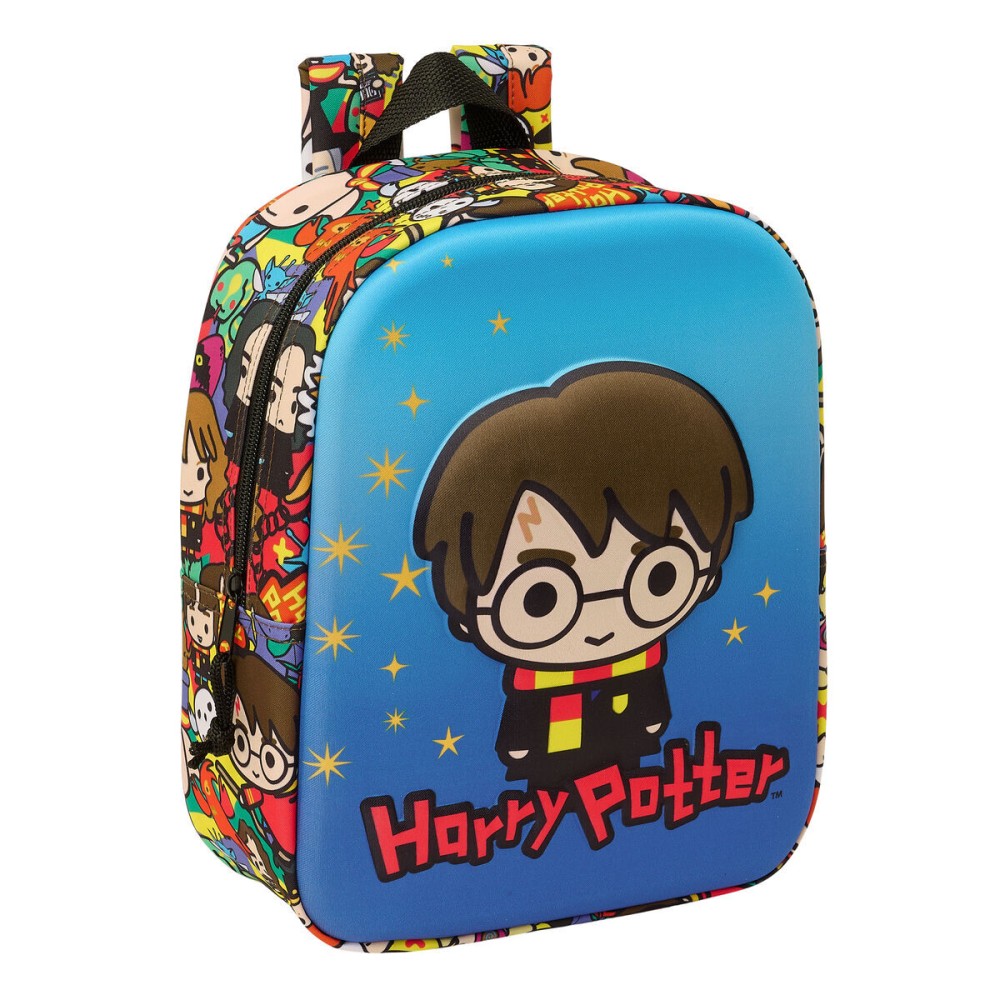 Ghiozdan Harry Potter Albastru Multicolor 22 x 27 x 10 cm 3D