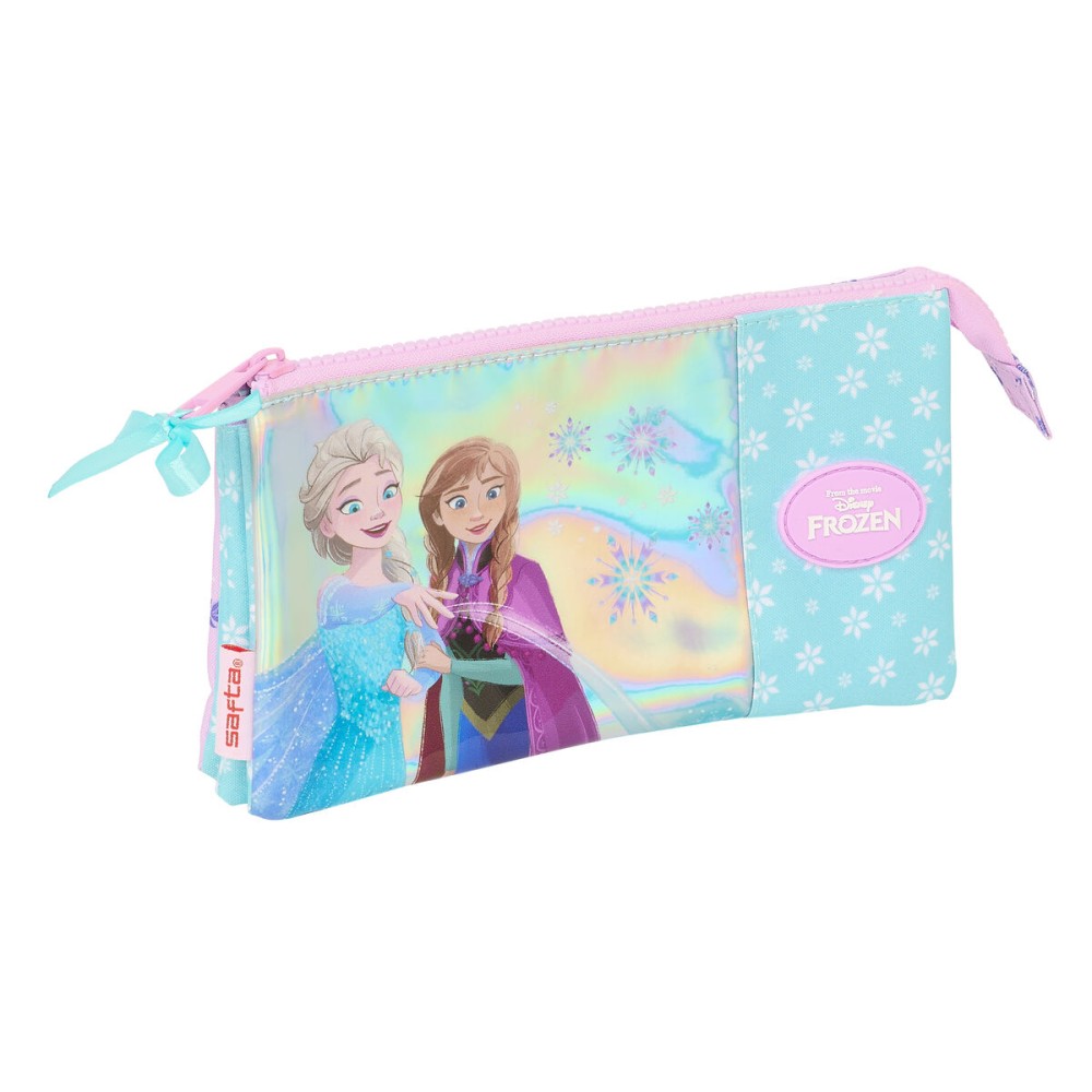 Penar triplu Frozen Cool days Violet Albastru celest 22 x 12 x 3 cm