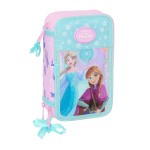 Penar Triplu Frozen Cool days Violet Albastru celest 12,5 x 19,5 x 5,5 cm 36 Piese