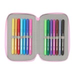 Penar Triplu Frozen Cool days Violet Albastru celest 12,5 x 19,5 x 5,5 cm 36 Piese