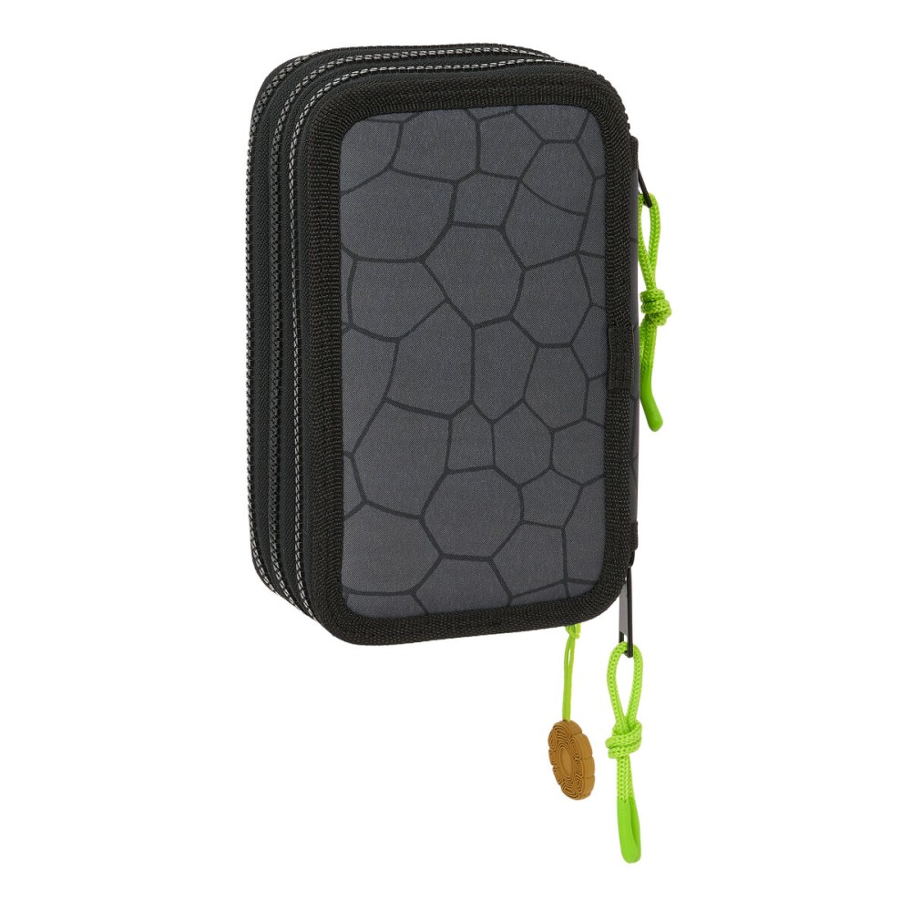 Penar Triplu Teenage Mutant Ninja Turtles Negru Gri 12,5 x 19,5 x 5,5 cm 36 Piese