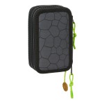 Penar Triplu Teenage Mutant Ninja Turtles Negru Gri 12,5 x 19,5 x 5,5 cm 36 Piese