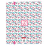 Biblioraft Moos Flores Multicolor 27 x 32 x 3.5 cm