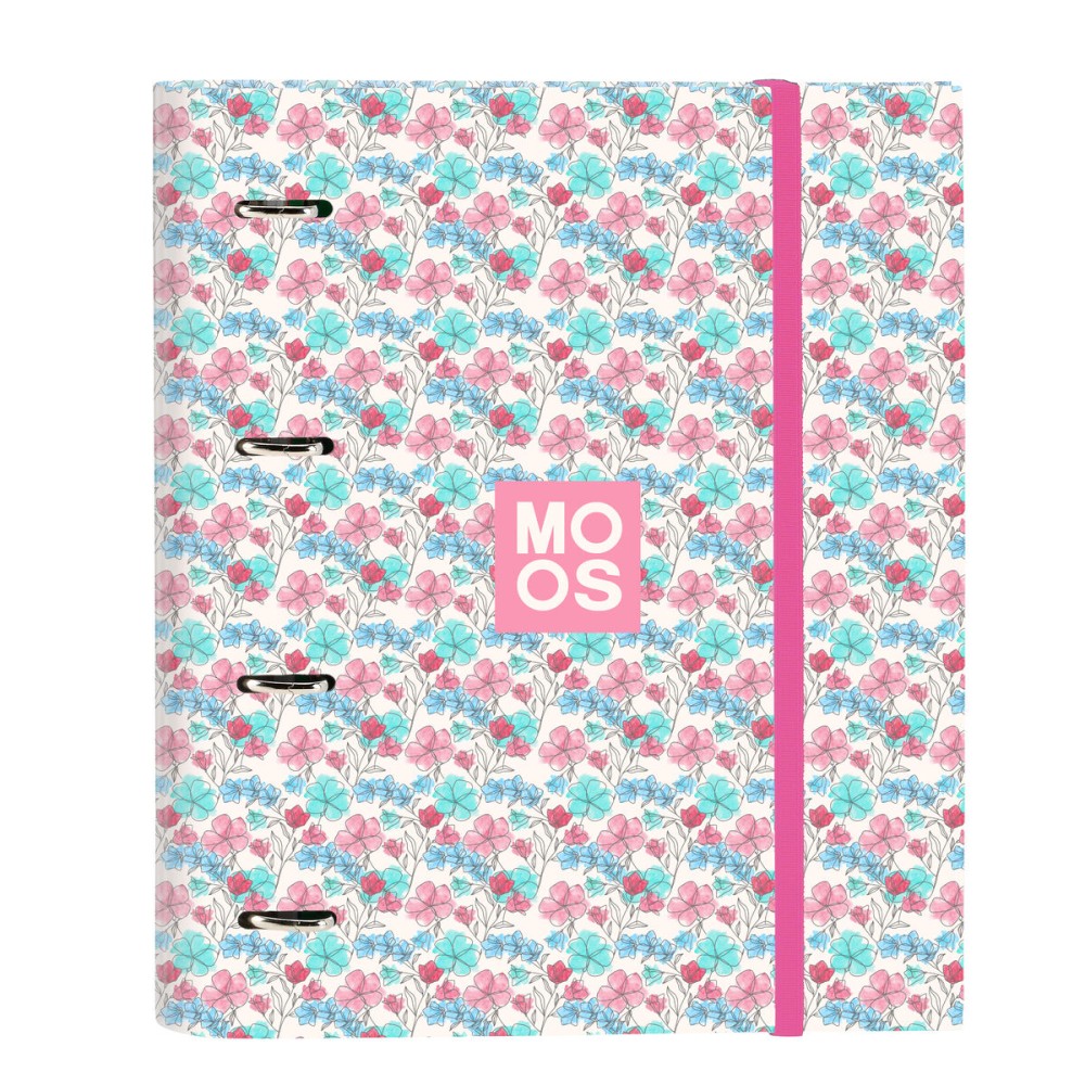 Biblioraft Moos Flores Multicolor 27 x 32 x 3.5 cm